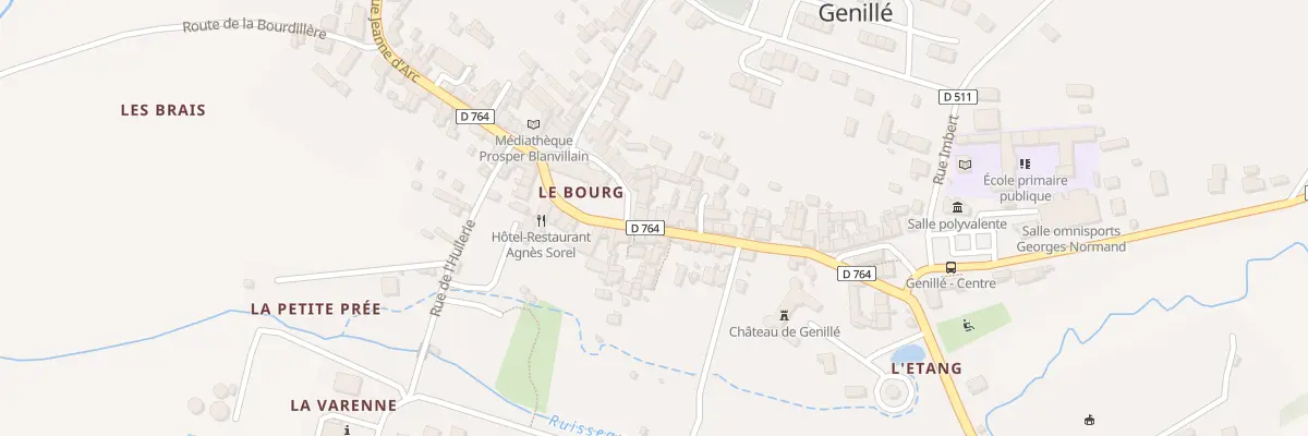 Plan du 11 Pl Agnès Sorel à Genillé