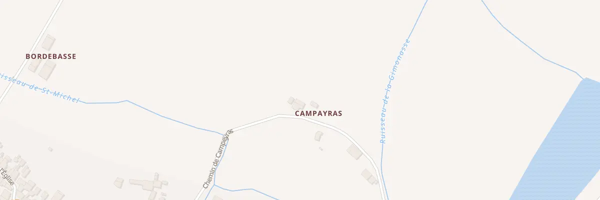 Plan du 4 Che de Campeyras à Castelferrus