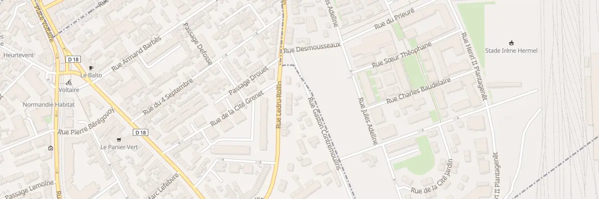 Plan du 2B Rue Gaston Contremoulins à Sotteville-lès-Rouen