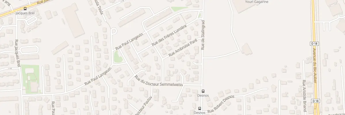 Plan du 7 Rue Ambroise Paré à Saint-Étienne-du-Rouvray