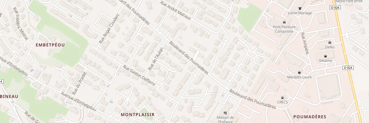 Plan du 33 Bd des Poumadères à L’Isle-Jourdain