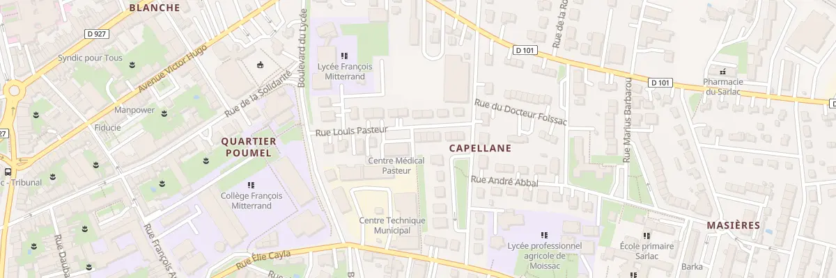 Plan du 12 Rue Louis Pasteur à Moissac