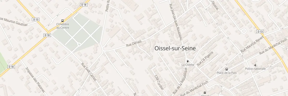 Plan du 64 Rue Dehais à Oissel-sur-Seine