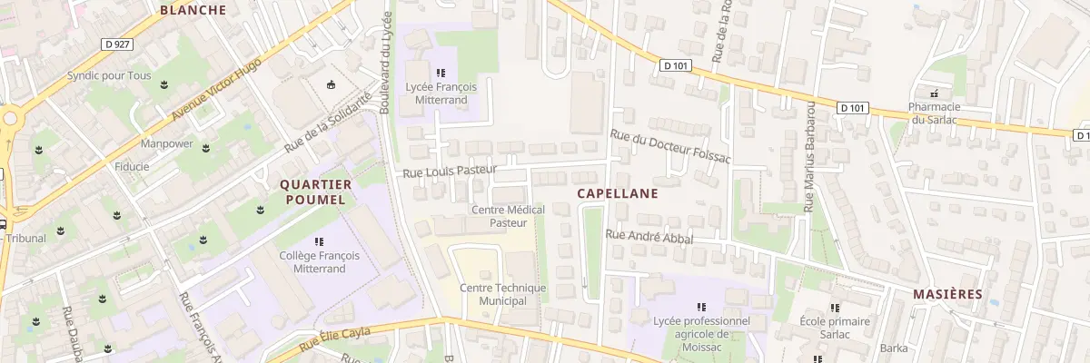 Plan du 14 Rue Louis Pasteur à Moissac