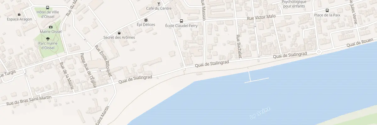 Plan du 23 Quai de Stalingrad à Oissel-sur-Seine