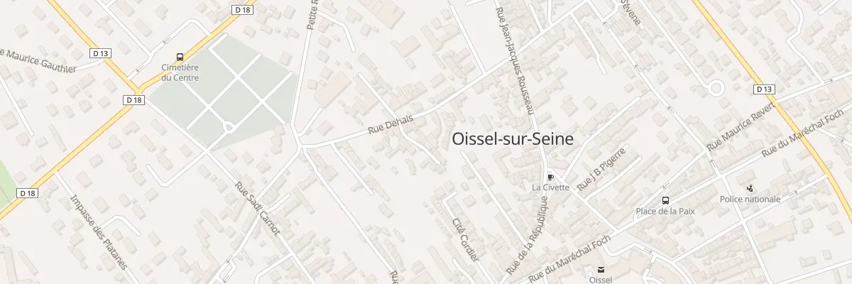 Plan du 62 Rue Dehais à Oissel-sur-Seine