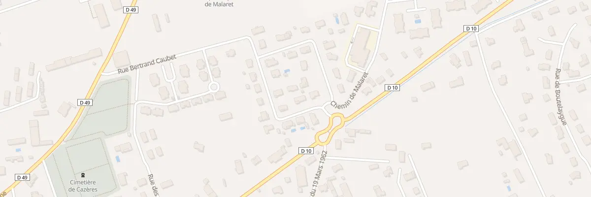 Plan du 4 Rue Bertrand Caubet à Cazères