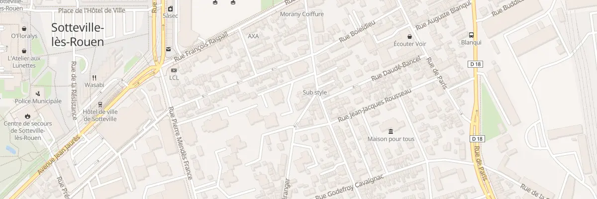 Plan du 4 Rue Pierre Jean de Beranger à Sotteville-lès-Rouen