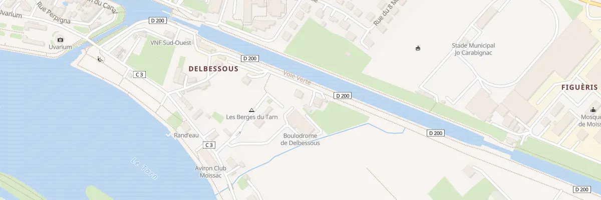 Plan du 9 Rue de Delbessous à Moissac