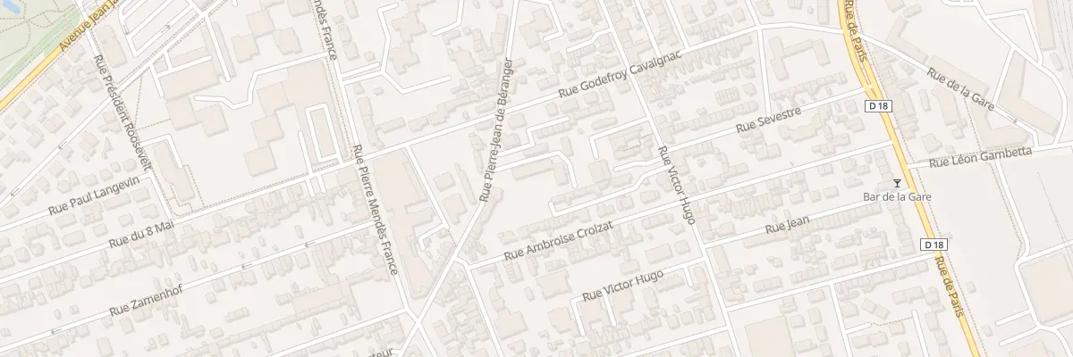 Plan du 43T Rue Pierre Jean de Beranger à Sotteville-lès-Rouen