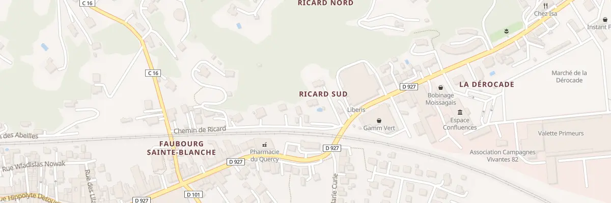 Plan du 2 Che de Ricard à Moissac