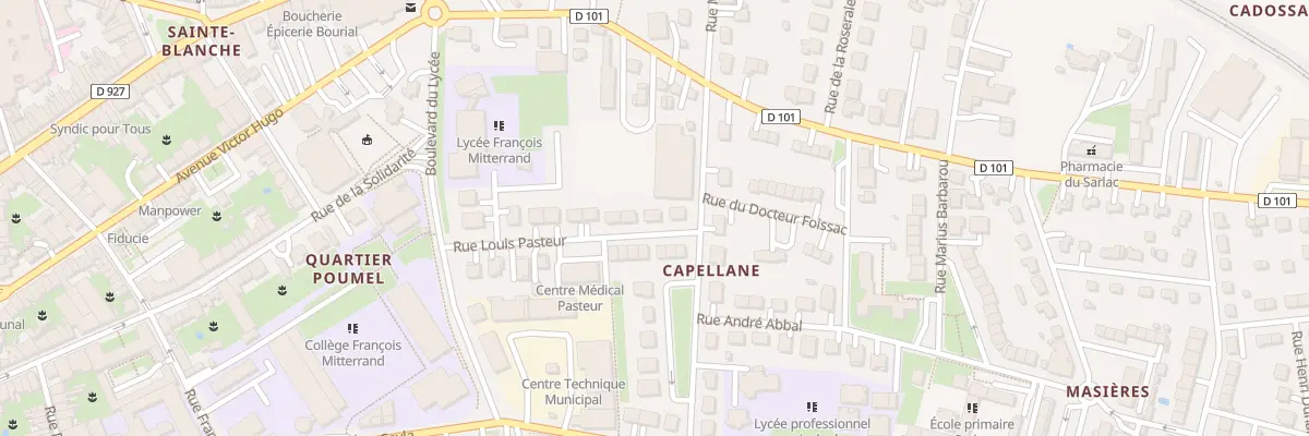 Plan du 15 Rue Louis Pasteur à Moissac