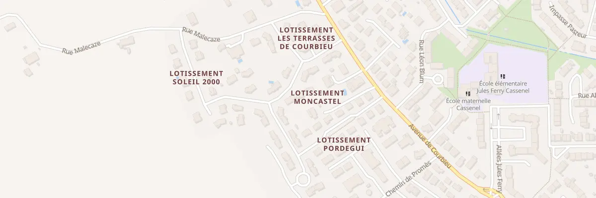 Plan du 37 Rue des Terrasses de Courbieu à Castelsarrasin