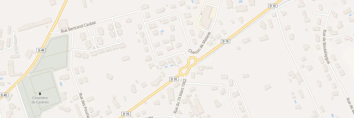 Plan du 1 Rue Bertrand Caubet à Cazères