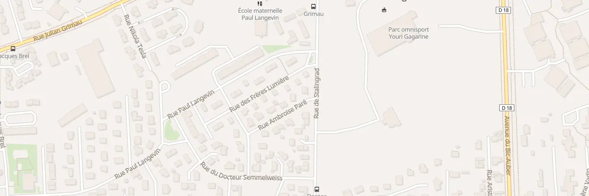 Plan du 4 Rue Ambroise Paré à Saint-Étienne-du-Rouvray