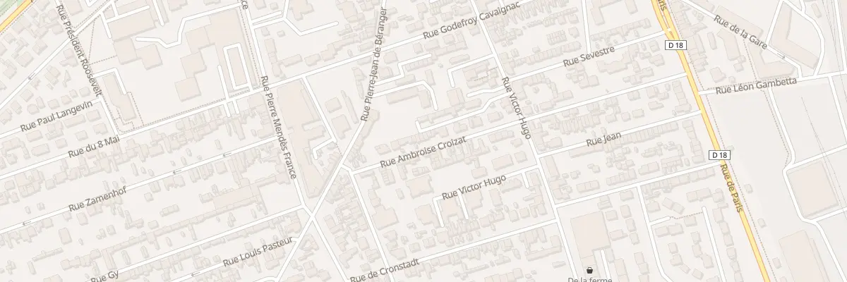 Plan du 20 Rue Ambroise Croizat à Sotteville-lès-Rouen