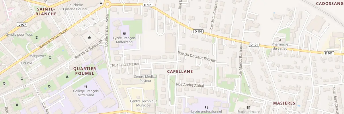 Plan du 17 Rue Louis Pasteur à Moissac