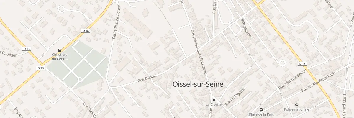 Plan du 45 Rue Dehais à Oissel-sur-Seine