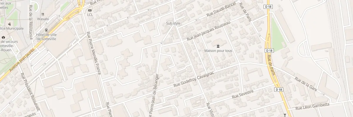 Plan du 116 Rue Victor Hugo à Sotteville-lès-Rouen