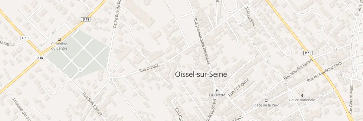 Plan du 92 Rue Dehais à Oissel-sur-Seine