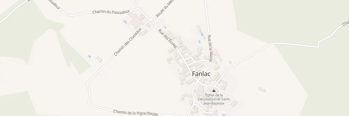 Plan du 11 Rue des Ecoles à Fanlac