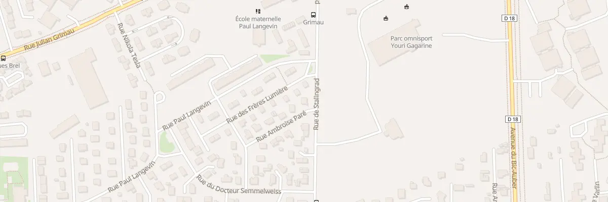 Plan du 2 Rue Ambroise Paré à Saint-Étienne-du-Rouvray