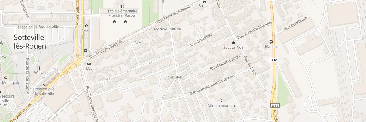Plan du 51 Rue Victor Hugo à Sotteville-lès-Rouen