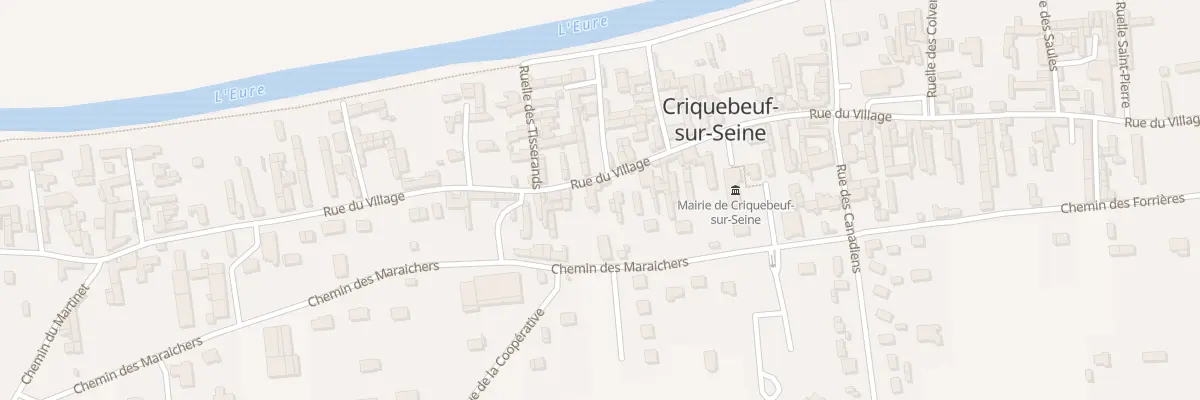 Plan du 909 Rue du Village à Criquebeuf-sur-Seine