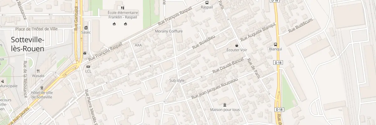 Plan du 53 Rue Victor Hugo à Sotteville-lès-Rouen