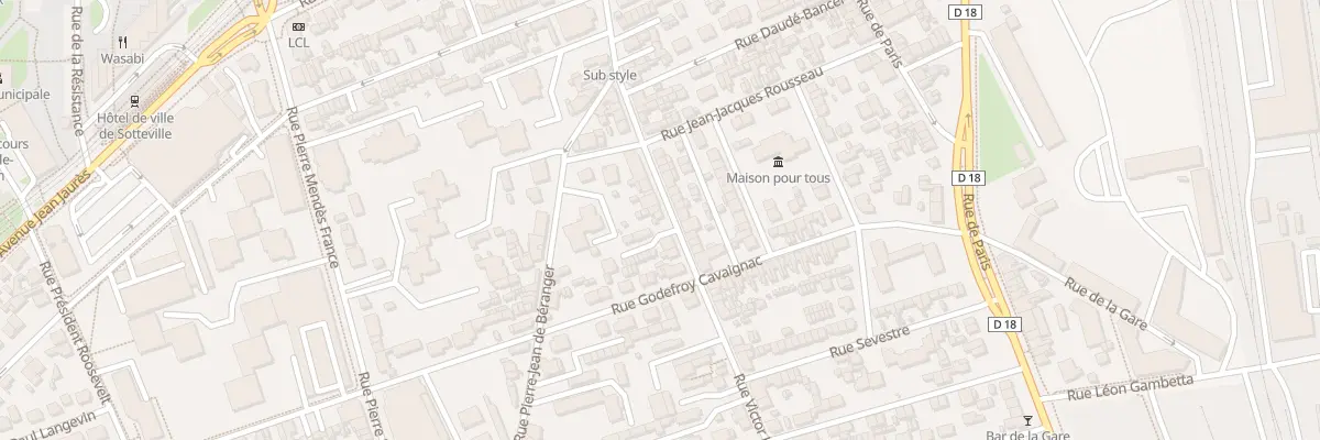 Plan du 142 Rue Victor Hugo à Sotteville-lès-Rouen