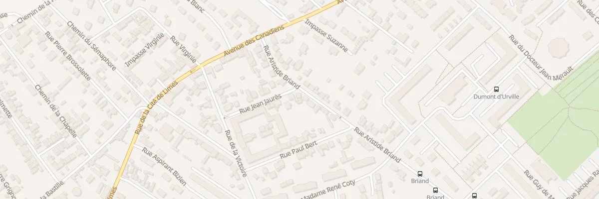 Plan du 16 Rue Aristide Briand à Dieppe