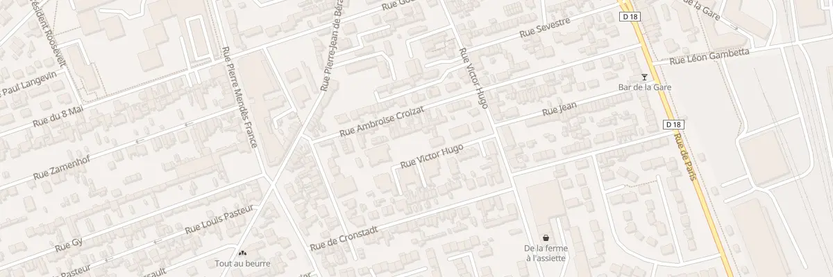Plan du 284 Rue Victor Hugo à Sotteville-lès-Rouen