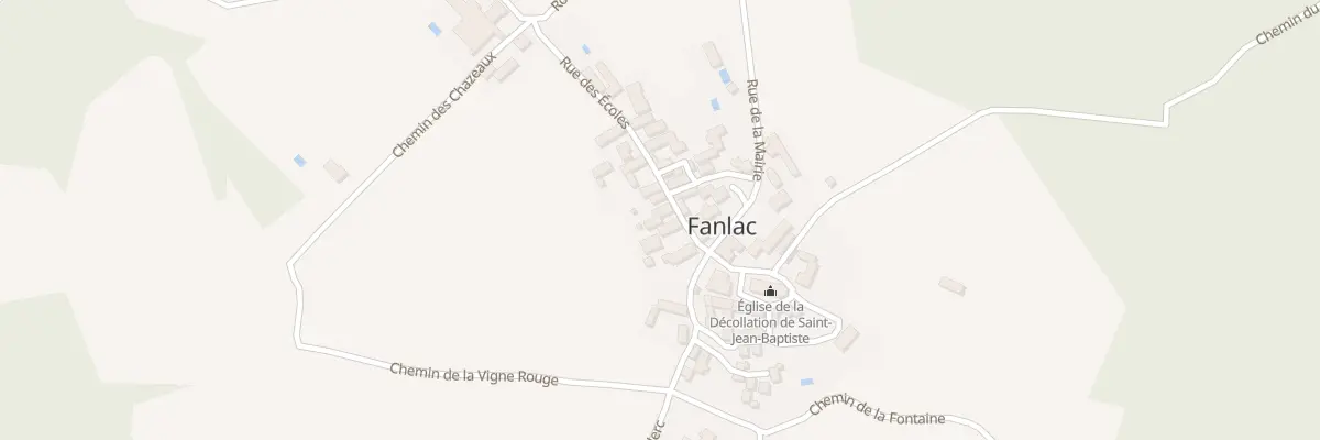 Plan du 76 Le Bourg à Fanlac