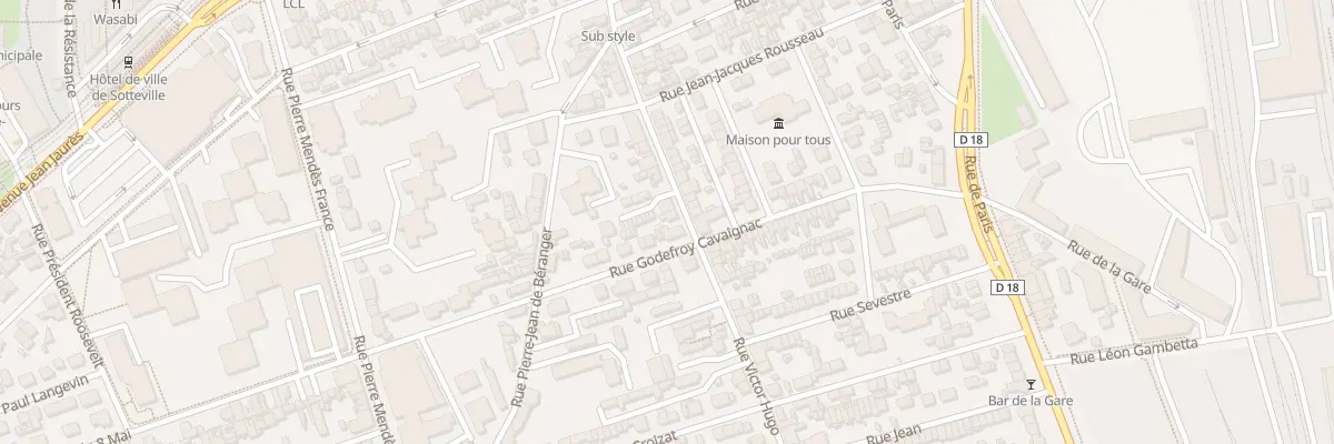Plan du 180 Rue Victor Hugo à Sotteville-lès-Rouen