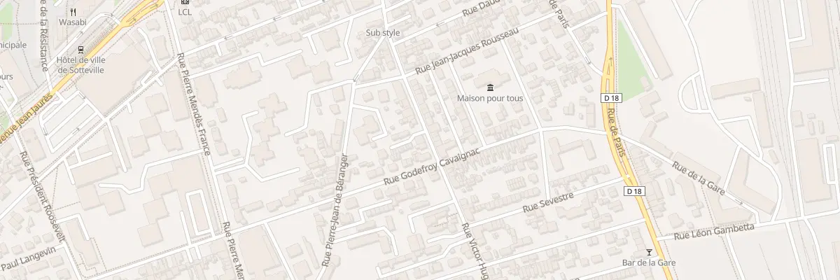 Plan du 178 Rue Victor Hugo à Sotteville-lès-Rouen