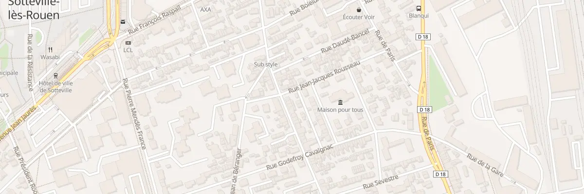 Plan du 169A Rue Victor Hugo à Sotteville-lès-Rouen