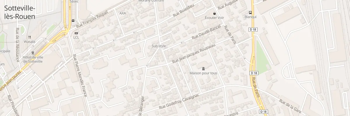 Plan du 163 Rue Victor Hugo à Sotteville-lès-Rouen