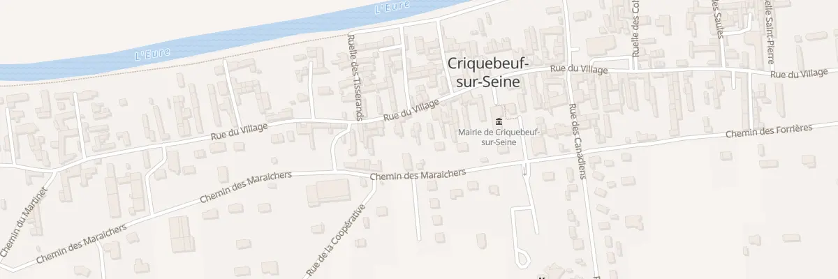 Plan du 897 Rue du Village à Criquebeuf-sur-Seine
