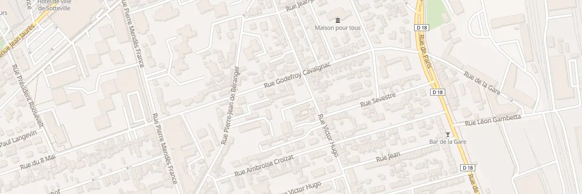 Plan du 204 Rue Victor Hugo à Sotteville-lès-Rouen