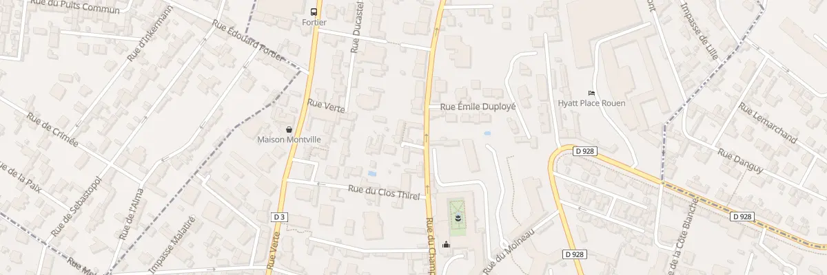 Plan du 105 Rue du Champ des Oiseaux à Rouen