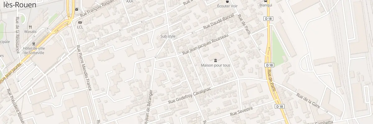 Plan du 169C Rue Victor Hugo à Sotteville-lès-Rouen