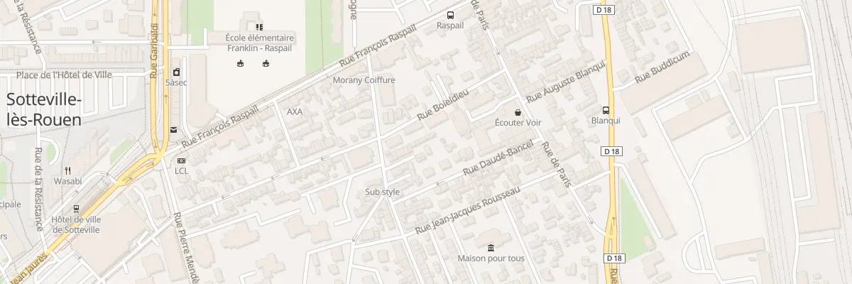 Plan du 61 Rue Victor Hugo à Sotteville-lès-Rouen
