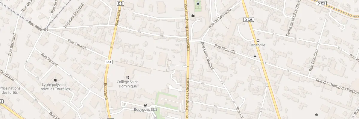 Plan du 67 Rue du Champ des Oiseaux à Rouen