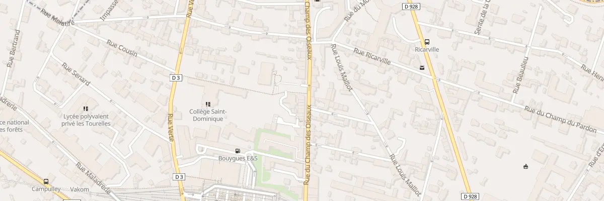Plan du 61 Rue du Champ des Oiseaux à Rouen