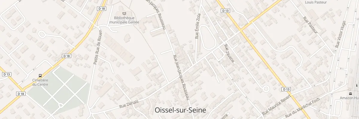Plan du 30 Rue Jean Jacques Rousseau à Oissel-sur-Seine