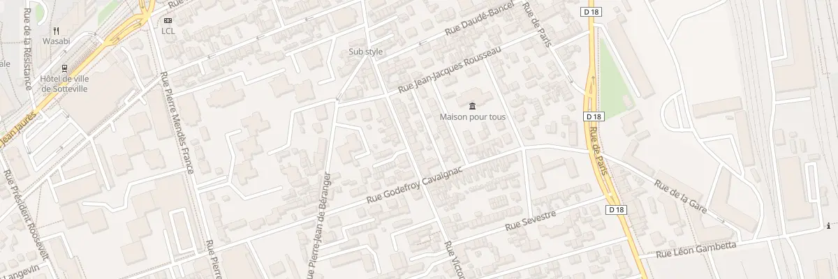 Plan du 169H Rue Victor Hugo à Sotteville-lès-Rouen