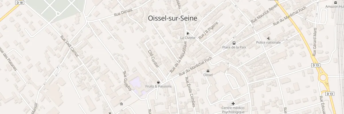 Plan du 121 Rue La Republique à Oissel-sur-Seine