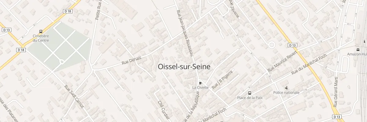 Plan du 21 Rue Jean Jacques Rousseau à Oissel-sur-Seine