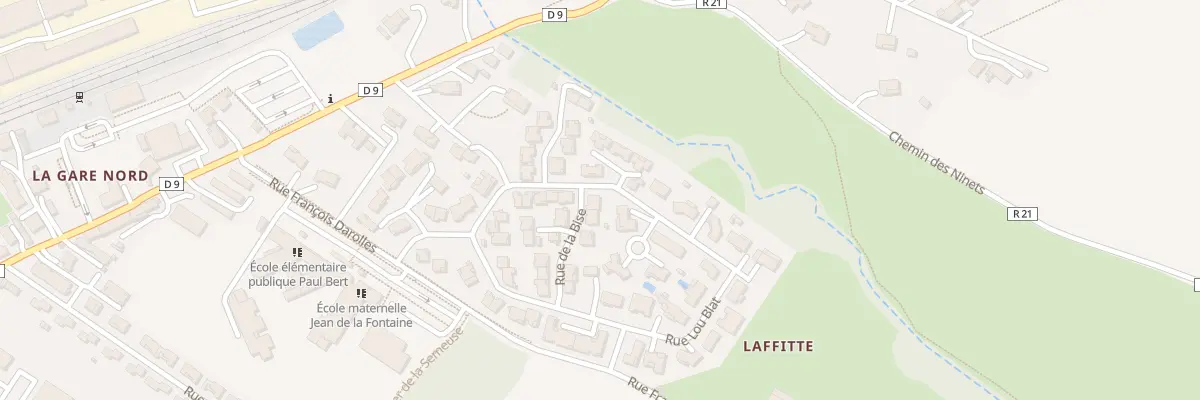 Plan du 9 Rue de la Bise à L’Isle-Jourdain