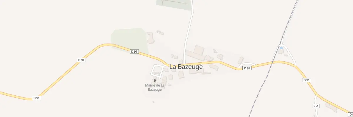 Plan du 5070 Le Bourg à La Bazeuge
